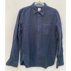 GAP flannel shirt black watch large